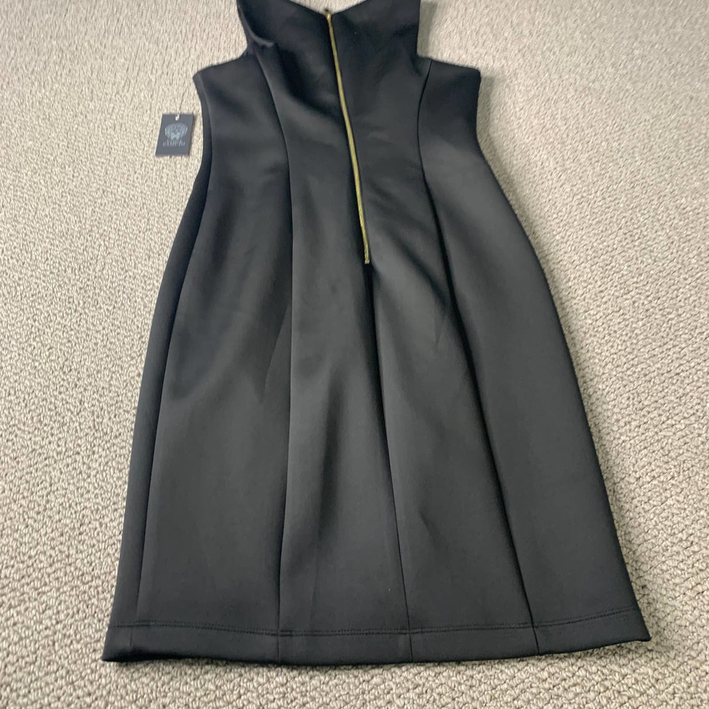 Vince Camuto‎ Womens Dress Size 4 Black Sleeveless Keyhole Neck Lined Sheath NWT - Picture 5 of 11